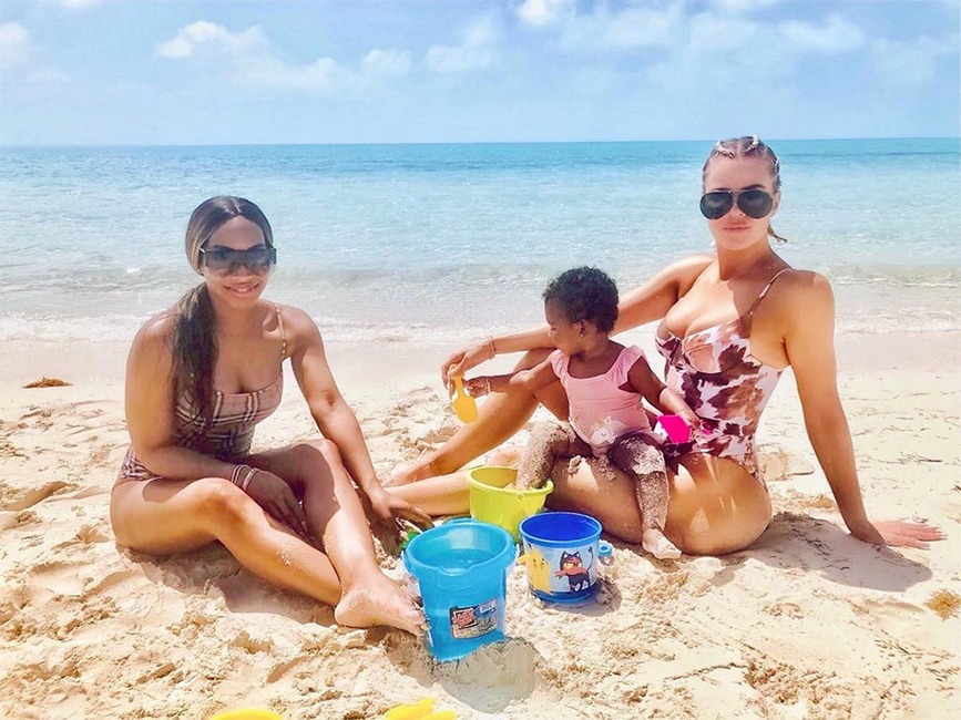 Khloe Kardashian, True Thompson, Malika Haqq, Turks and Caicos, Instagram